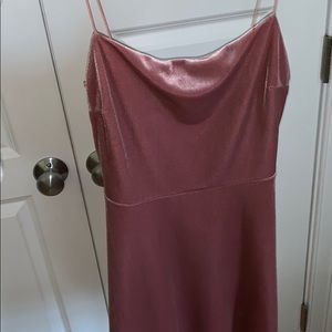 Urban Outfitters Pink Velvet Dress